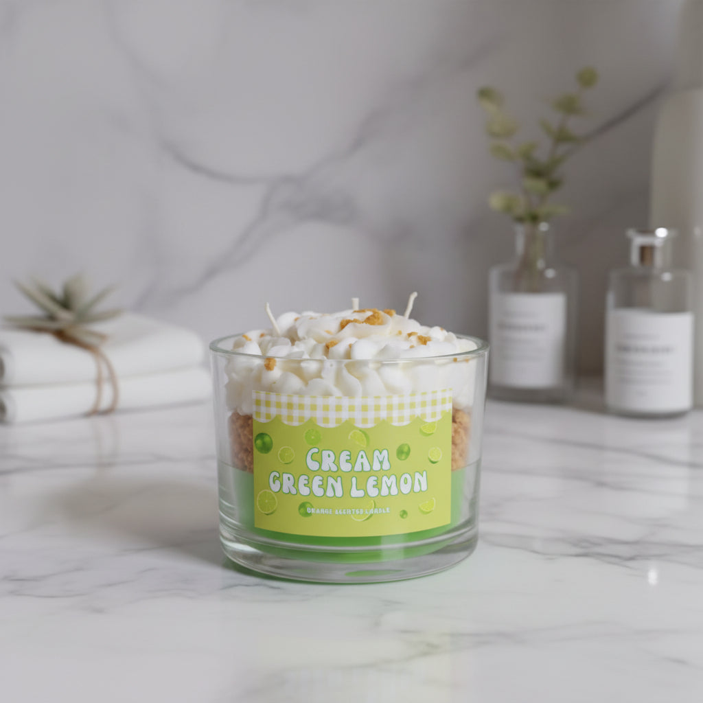 Cream Green Lemon